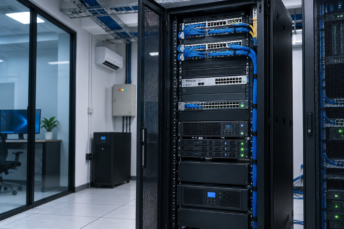 Office Server Rack Deployment